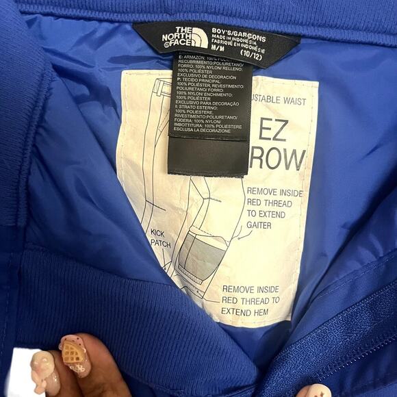 NWT The North Face Boys Freedom Insulated Ski Pants Waterproof Blue Size M 10-12 - Picture 4 of 9